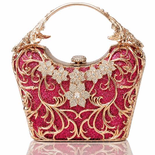 Hollow Out Party Clutch Shiny Banquet Bag Jovera Joyce