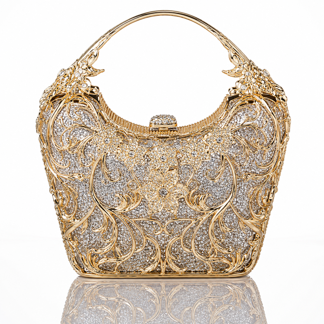 Hollow Out Party Clutch Shiny Banquet Bag Jovera Joyce