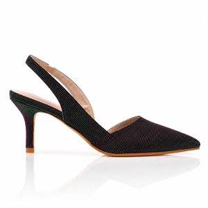 6cm Low-cut Pointed-toe Color-changing Cloth Plus Size Sandals Jovera Joyce