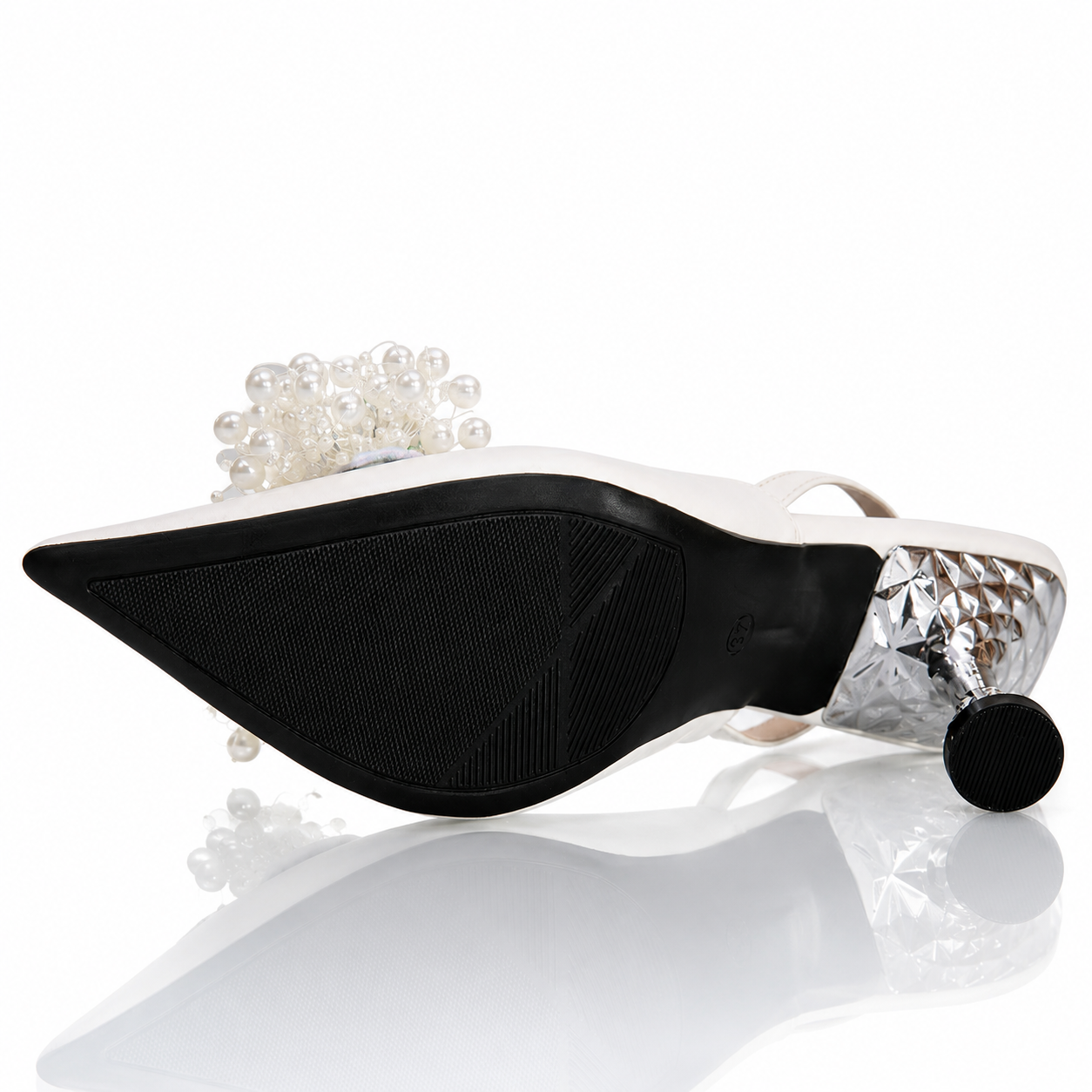 Pearl Bloom Slingback Heel Jovera Joyce