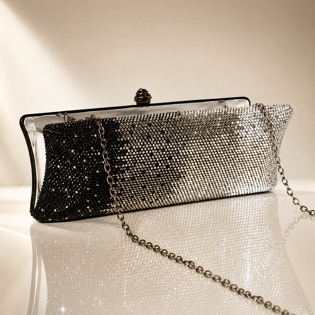 Aurelia Ombre Crystal Clutch Jovera Joyce