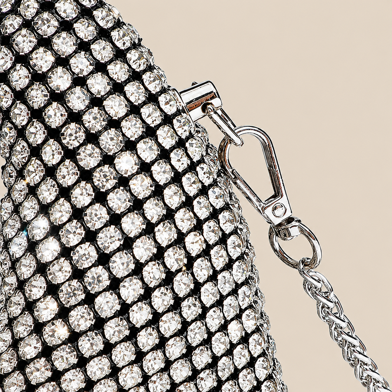 Celeste Crystal Hobo Clutch Jovera Joyce