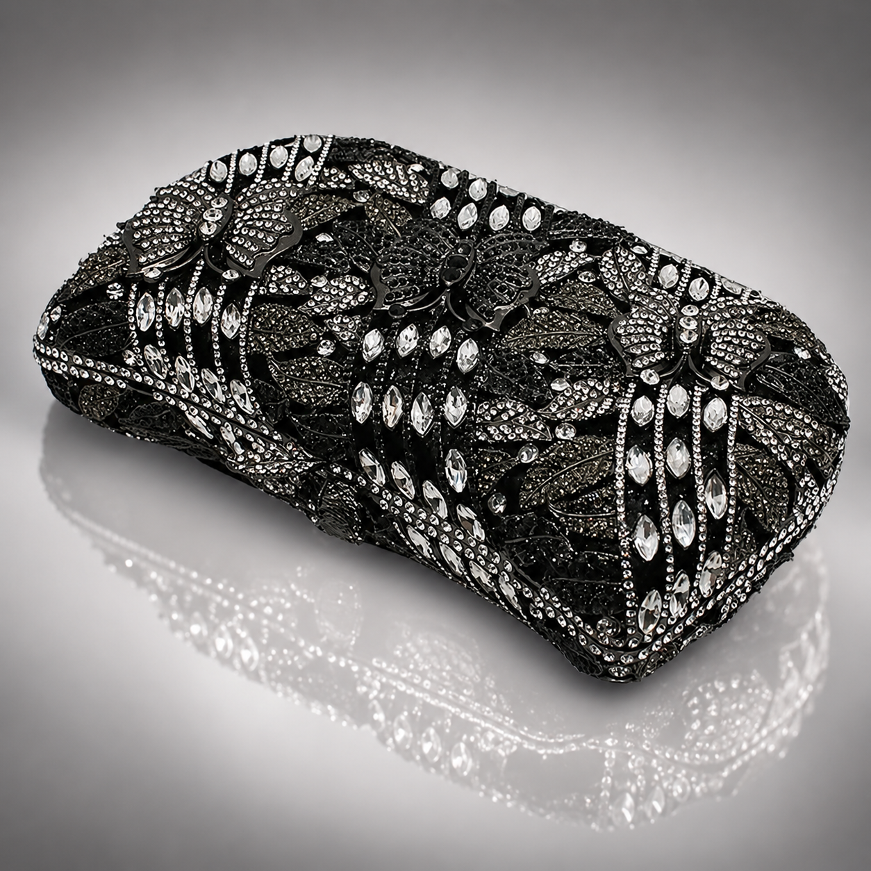 Butterfly Royale Crystal Clutch Jovera Joyce