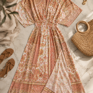Marbella Rosewood Maxi Dress Jovera Joyce