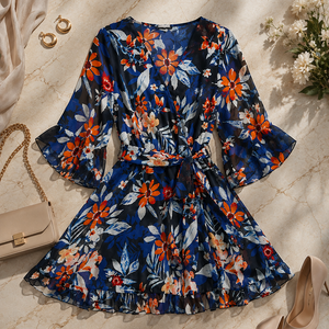 Roselle Bloom Wrap Mini Dress Jovera Joyce