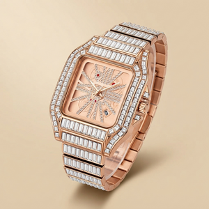 Hip Hop Full Diamond Large Dial Men's Quartz Watch Jovera Joyce
