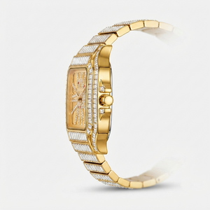 Hip Hop Full Diamond Large Dial Men's Quartz Watch Jovera Joyce