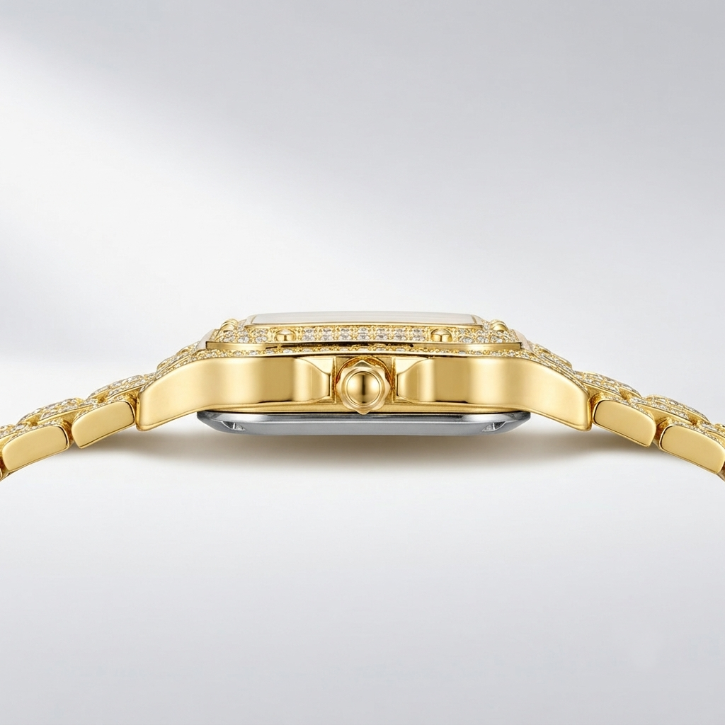 Square Full Star Leopard Diamond Women's Watch Quartz Women's Watch Jovera Joyce