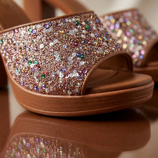Solara Mosaic Platform Mules Jovera Joyce