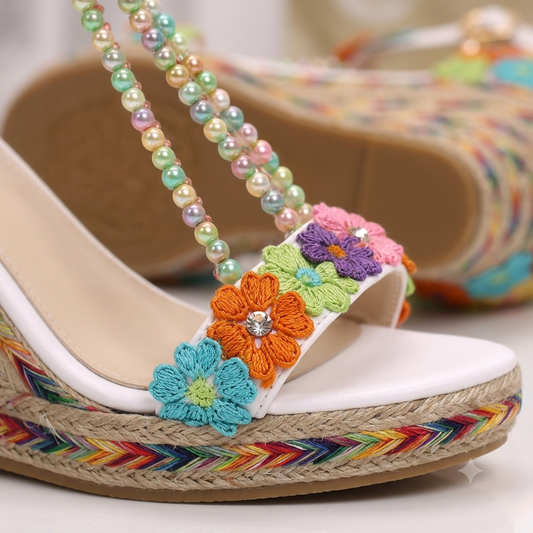 Celestia Garden Wedge Sandals Jovera Joyce