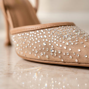 Eclat de Champagne Crystal Slingbacks Jovera Joyce