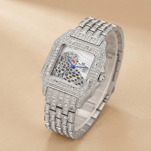 Square Full Star Leopard Diamond Women's Watch Quartz Women's Watch Jovera Joyce