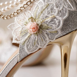 Pearl Blossom Bridal Heels Jovera Joyce