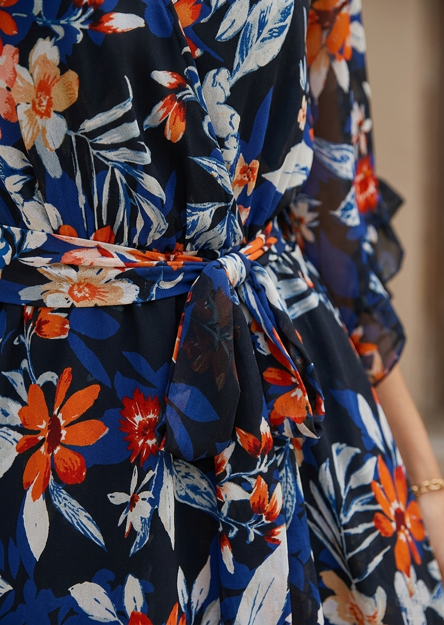 Roselle Bloom Wrap Mini Dress Jovera Joyce