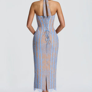 Womens Mid-length Fishtail Waist-cinching Dress Jovera Joyce
