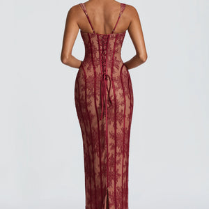 Womens Mesh Vertical-striped Sheath Dress Jovera Joyce