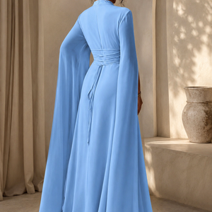 Womens Lace-Up Cloak Fit-and-Flare Dress Jovera Joyce