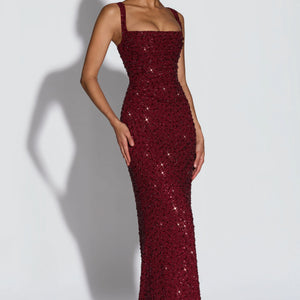 Womens Sequin-decorated Figure-hugging Fashionable Dress Jovera Joyce