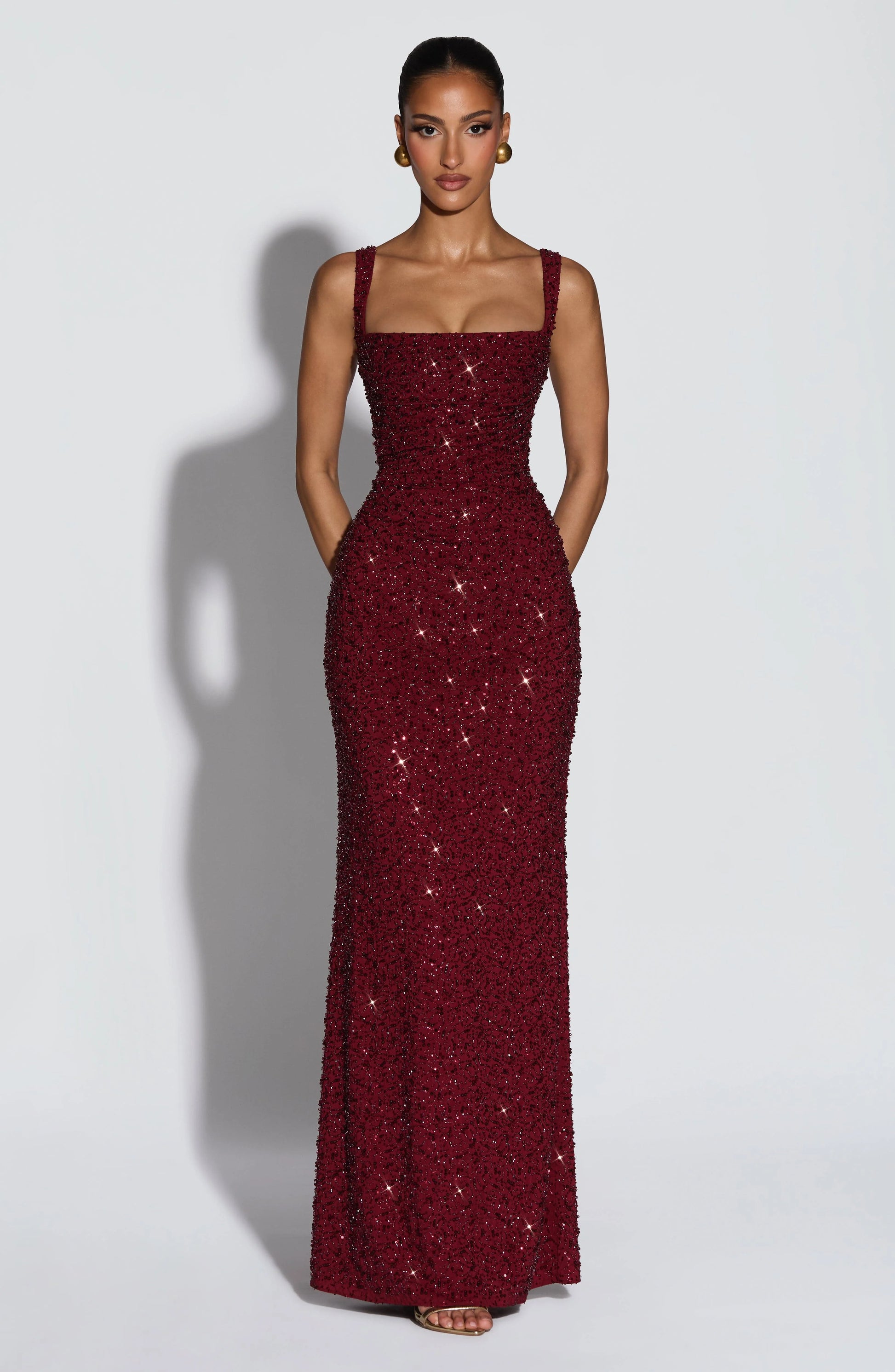 Womens Sequin-decorated Figure-hugging Fashionable Dress Jovera Joyce