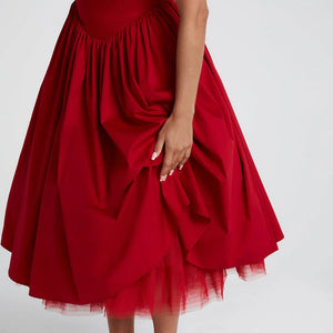 Hanging Collar Sexy Slim Fit Backless Mid-length Sweet Mesh Temperament Dress Jovera Joyce
