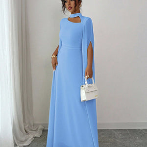 Womens Lace-Up Cloak Fit-and-Flare Dress Jovera Joyce
