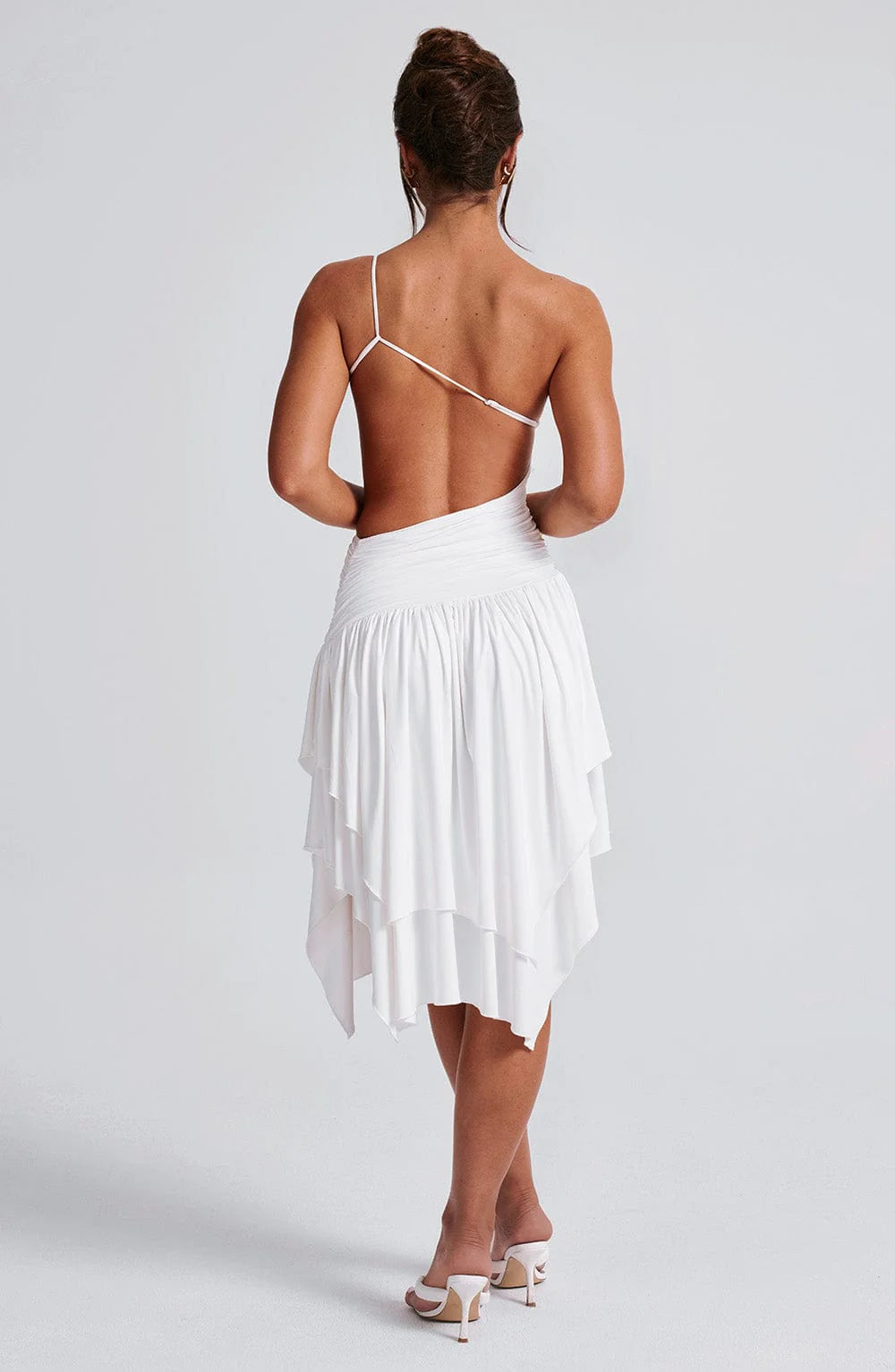 Shoulder Hollow Backless High Waist Short Dress Jovera Joyce