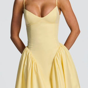 Body Hugging Pleated Strap Dress Jovera Joyce