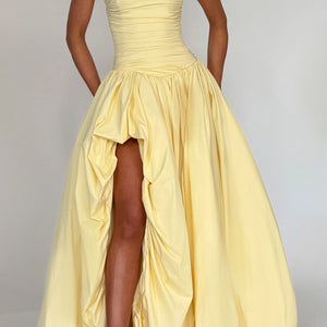 Women's Fashion Temperament Pure Color Sling Dress Jovera Joyce