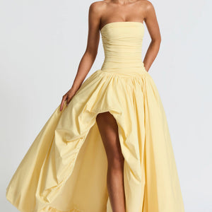 Women's Fashion Temperament Pure Color Sling Dress Jovera Joyce