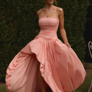 Women's Fashion Temperament Pure Color Sling Dress Jovera Joyce