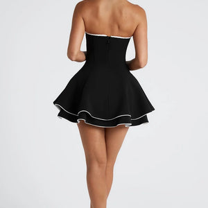 French Sweet Style Off-neck Tube Top High Waist Skirt Jovera Joyce