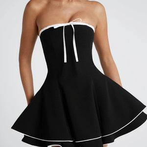 French Sweet Style Off-neck Tube Top High Waist Skirt Jovera Joyce