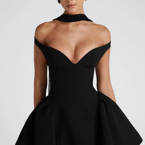 Women's Autumn New Backless Solid Color Slim Dress Jovera Joyce