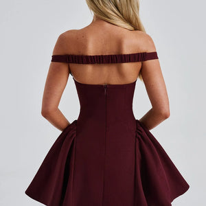 Women's Autumn New Backless Solid Color Slim Dress Jovera Joyce