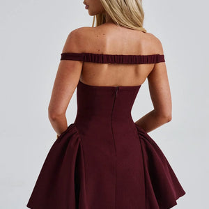 Women's Autumn New Backless Solid Color Slim Dress Jovera Joyce