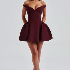 Women's Autumn New Backless Solid Color Slim Dress Jovera Joyce