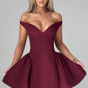 Women's Autumn New Backless Solid Color Slim Dress Jovera Joyce