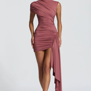 Sleeveless Pleated Waist-cinching Sheath Elegant And Fashionable Womens Dress Jovera Joyce