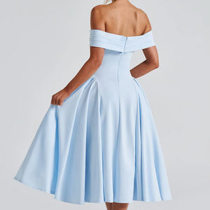 Fashion Personality Pure Color Tube-top Dress Women Jovera Joyce