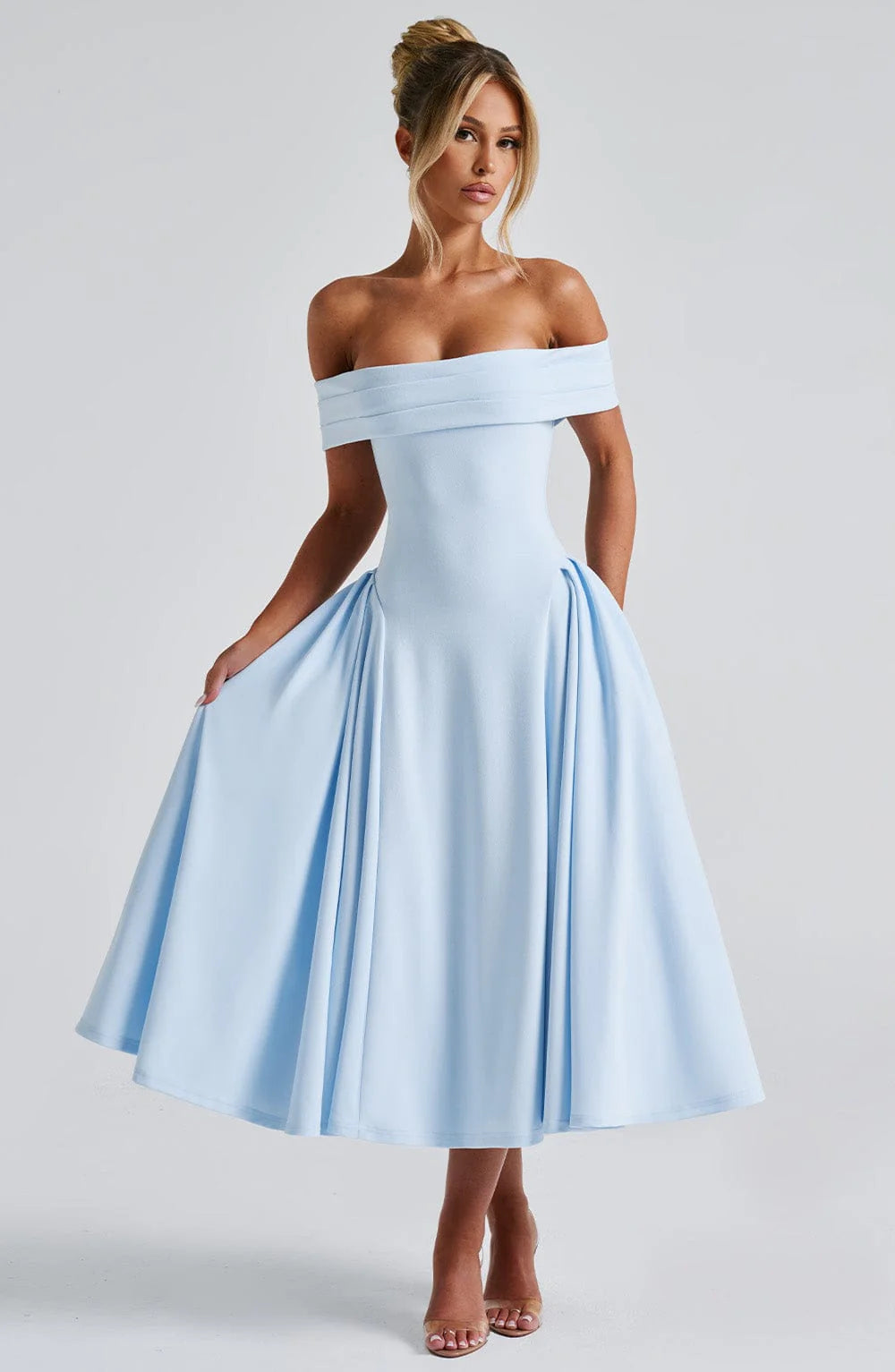 Fashion Personality Pure Color Tube-top Dress Women Jovera Joyce