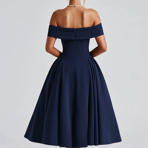 Fashion Personality Pure Color Tube-top Dress Women Jovera Joyce
