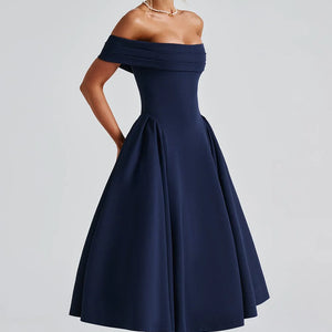 Fashion Personality Pure Color Tube-top Dress Women Jovera Joyce