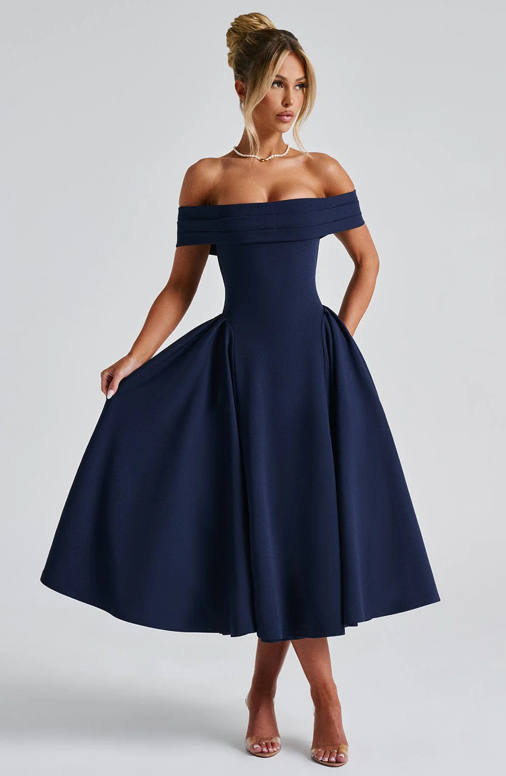 Fashion Personality Pure Color Tube-top Dress Women Jovera Joyce
