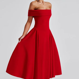 Fashion Personality Pure Color Tube-top Dress Women Jovera Joyce