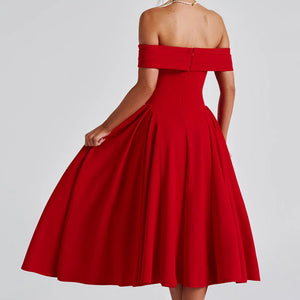 Fashion Personality Pure Color Tube-top Dress Women Jovera Joyce
