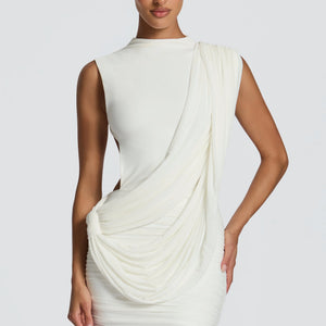 Womens Casual Solid-Color Slim-Fit Backless Dress Jovera Joyce