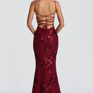 Flower-decorated Evening Dress High-end Banquet Elegant Slimming Jovera Joyce