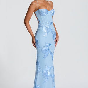 Flower-decorated Evening Dress High-end Banquet Elegant Slimming Jovera Joyce