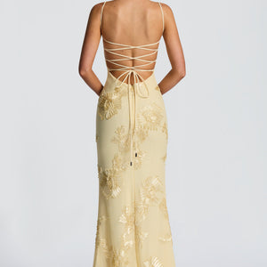 Flower-decorated Evening Dress High-end Banquet Elegant Slimming Jovera Joyce