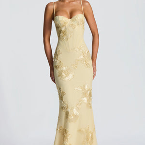 Flower-decorated Evening Dress High-end Banquet Elegant Slimming Jovera Joyce